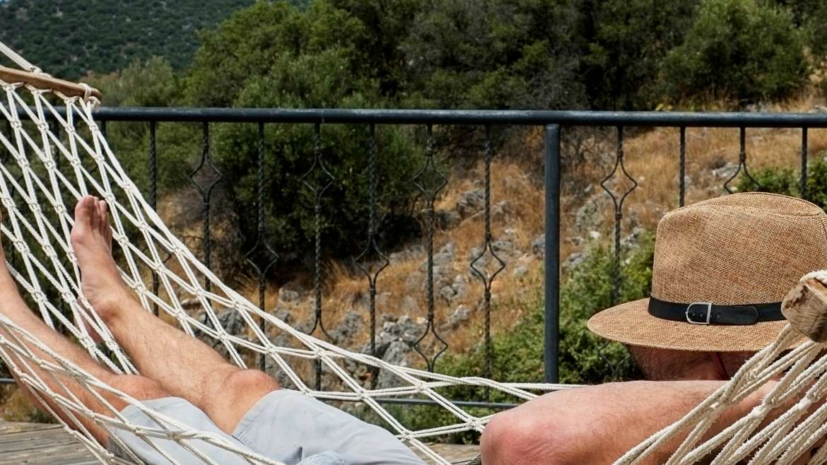 Sieste dans un hamac