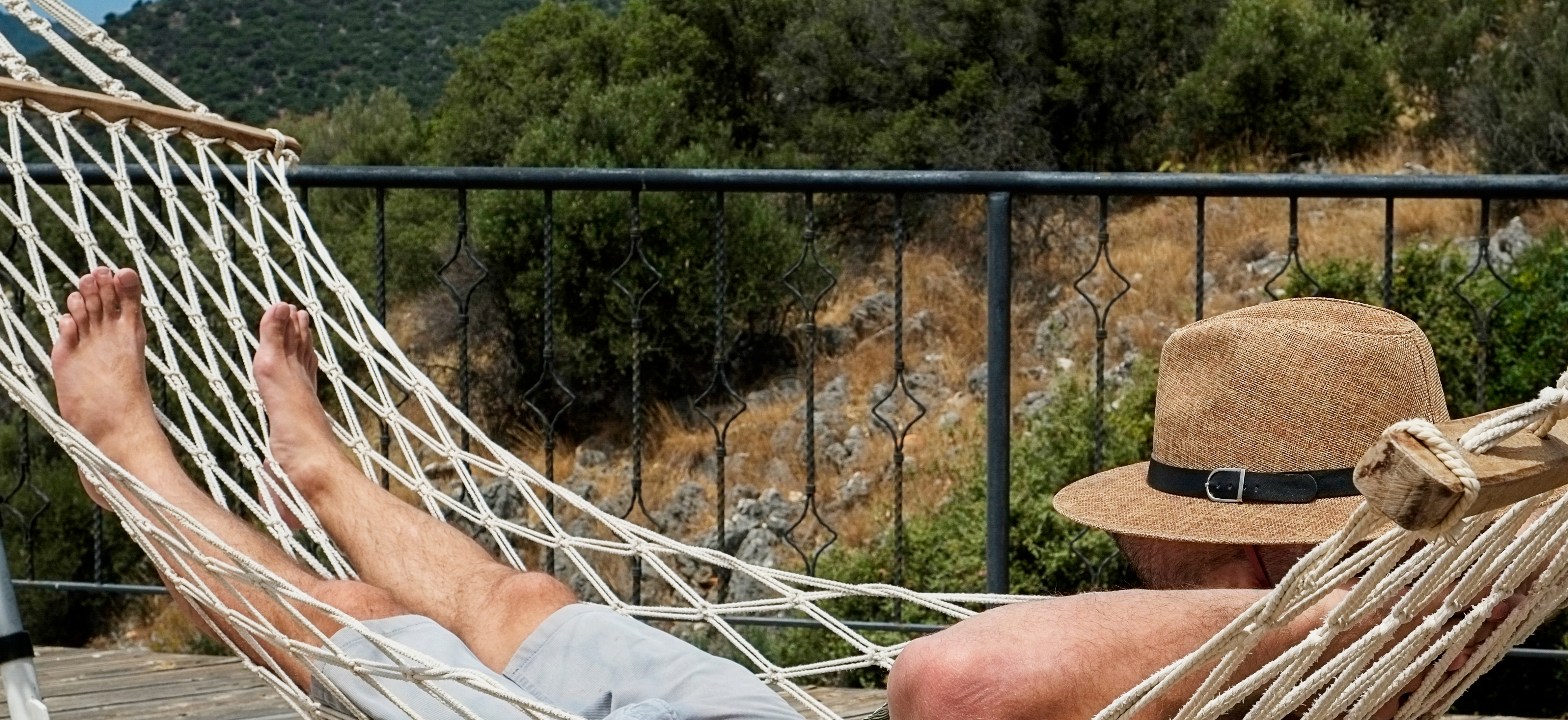 Sieste dans un hamac