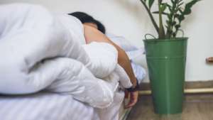 Homme qui dort paisiblement